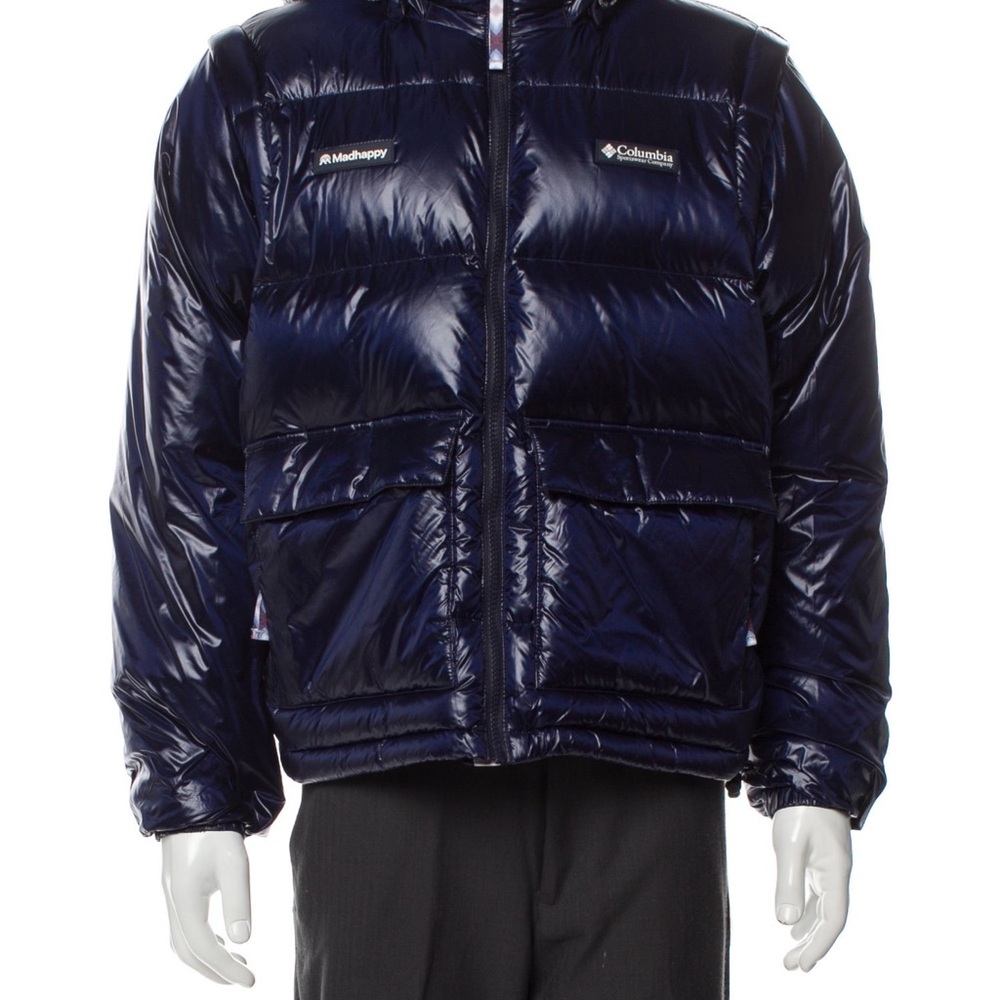Madhappy Columbia Men's Navy Puffer Jacket